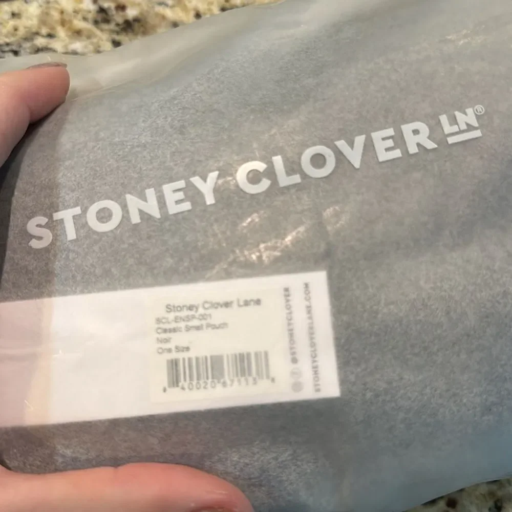 Stoney Clover Noir black small pouch bag brand new in packaging